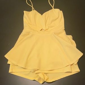 Yellow Romper w/ Keyhole